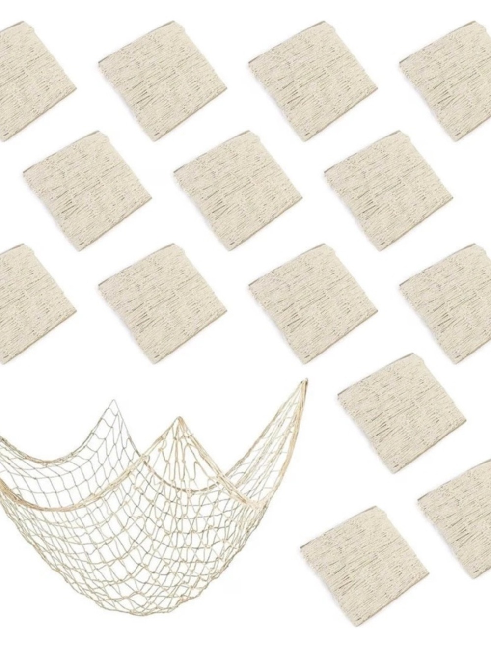Fishing Net Wall Decor in Cream